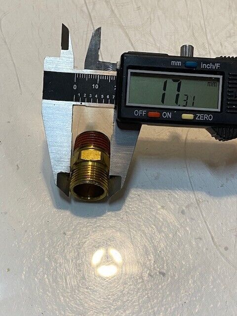 21 Quantity of Straight Pipe Thread Hose Hex Nipple Fittings 29mm L 17mm Thread