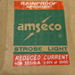 Amseco SL-401 12VDC Strobe Light Red Lens