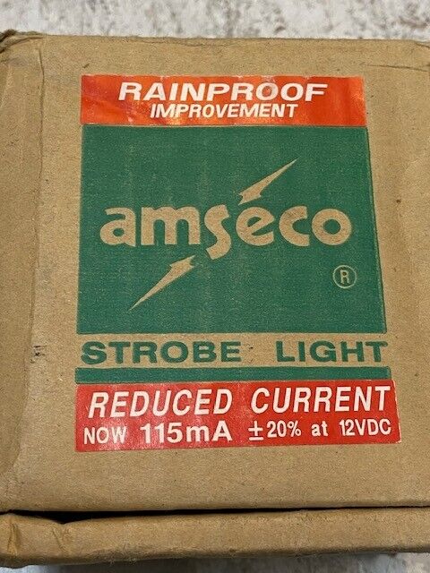 Amseco SL-401 12VDC Strobe Light Red Lens