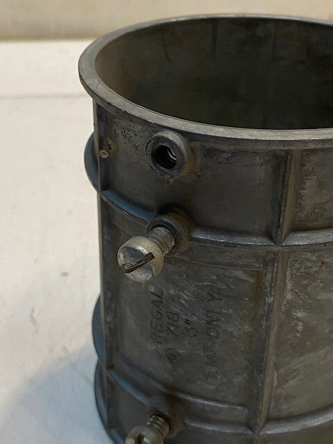 2 Quantity of Regal 718 3" Coupling Conduit Connectors 4-1/2" x 3-3/4" (2 Qty)