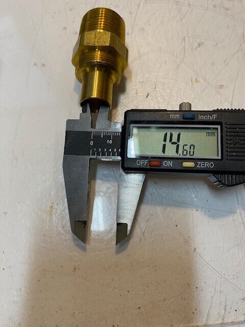 10 Quantity of Hydraulic A-12 Hex Fittings 17mm Nose 15mm ID 27mm Thread 18mm ID