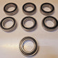 7 Quantity Deep Groove Radial Ball Bearings 6008RS DC3 SRI (7 Qty)