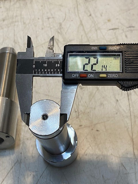 3 Quantity of Universal Stub Shafts 5" Long 43mm OD 29mm Shaft 22mm End (3 Qty)