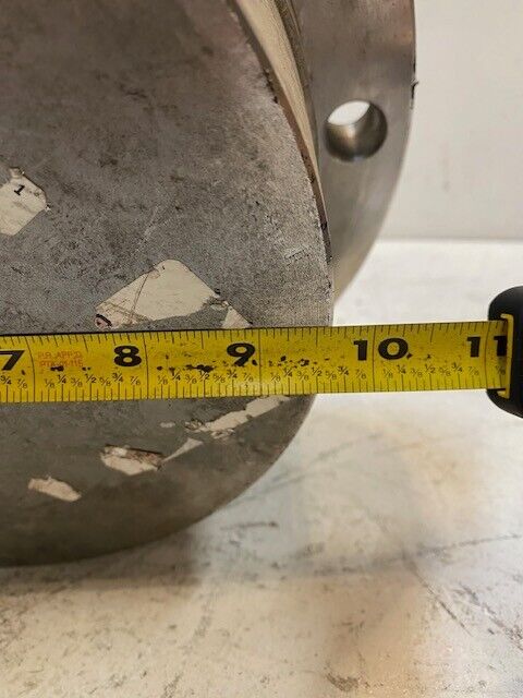 Solid Metal Pipe End Cap 12-1/2" Dia With 8 Bolt Holes 19mm 4-3/4" Height