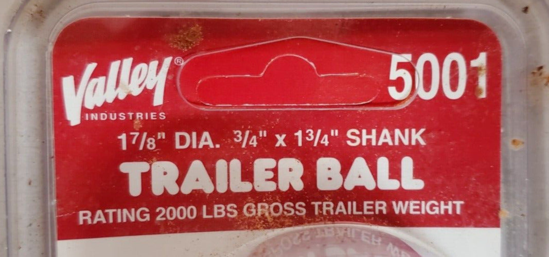 2 Qty. of Valley Mixed Trailer Hitch Balls 5001 & 5003 | 2000Lb & 3500Lb (2 Qty)