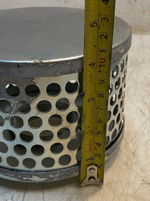 Zinc-Plated Steel Water & Trash Suction Strainer Filter 57mm Opening 5-3/4" Dia.