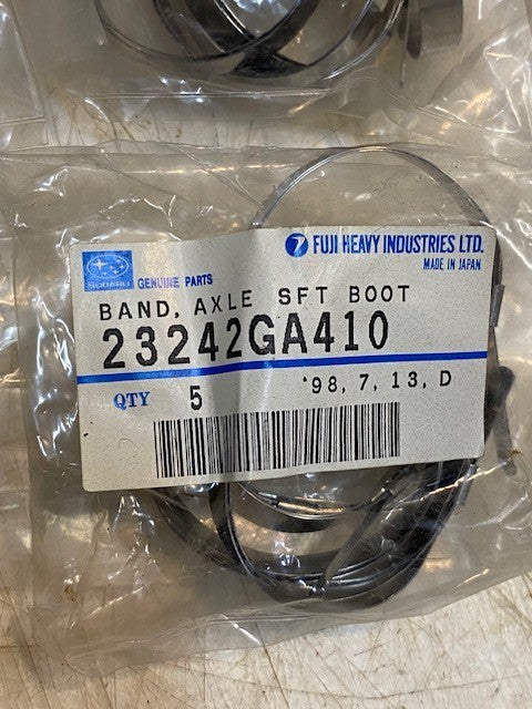 4 Bags of 5 Genuine Subaru CV Joint Soft Boot Bands 23242GA410 (20 Total)