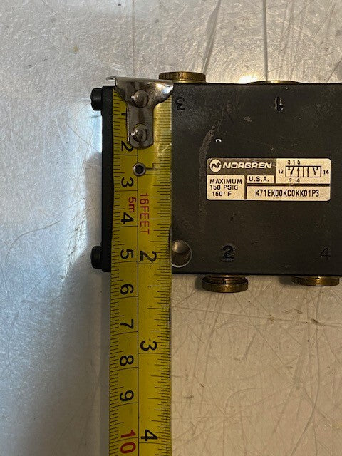 Norgren Nugget Air Control Valve K71EK00KC0KK01P3 Max 150 PSIG 160 Degrees F