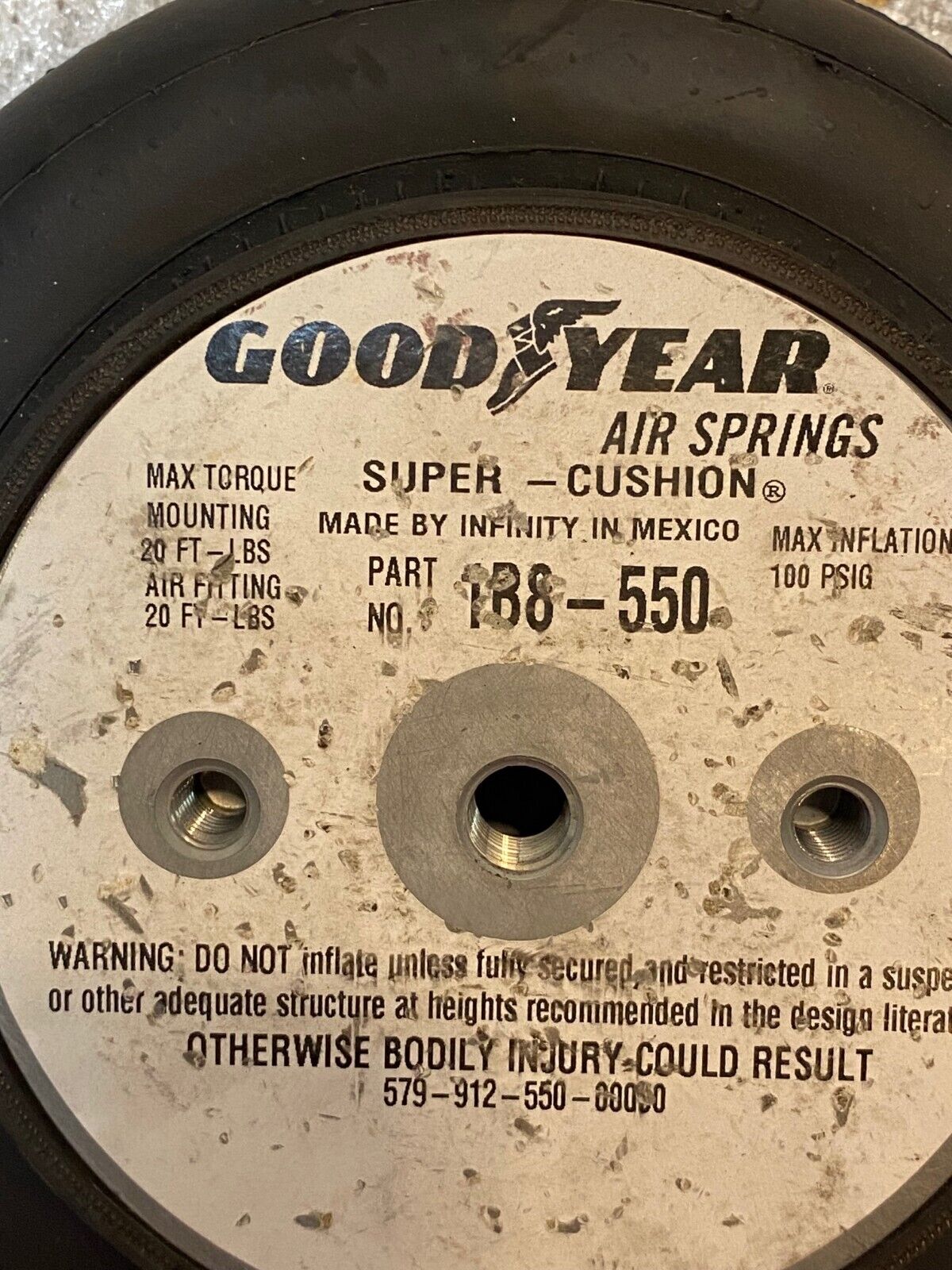 Good Year Air Springs Super Cushion 1B8-550 | 579-913-530