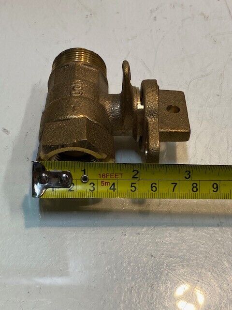 McDonald 300W Lockable Brass Curb Stop Ball Valve NL Shut Off Valve