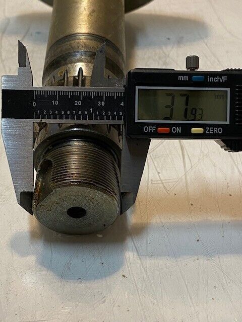 Stub Axle 13" L 38mm Thread 48mm 18-Spline 46mm Shaft 5-Bolt 6-3/4" Hub
