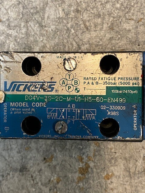 Vickers Solenoid Directional Hydraulic Valve DG4V-3S-2C-M-U1-H5-60-EN499