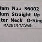 3 Quantity of Aluminum Straight Up Water Neck O-Rings S6002 (3 Qty)