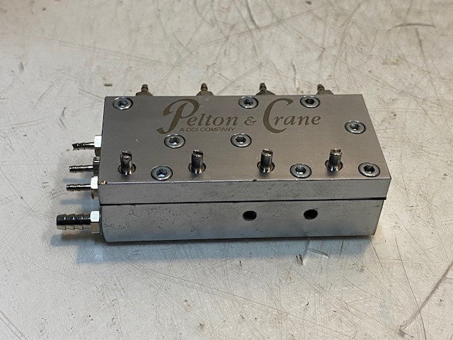 Pelton & Crane A DCI Company Air or Water Manifold Valve Block 3-3/4" L 1-7/8" W