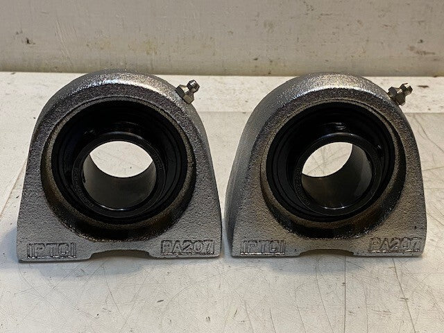 2 Quantity of IPTCI Pillow Block Bearings PA207 BUC207-23G 36mm Bore (2 Qty)