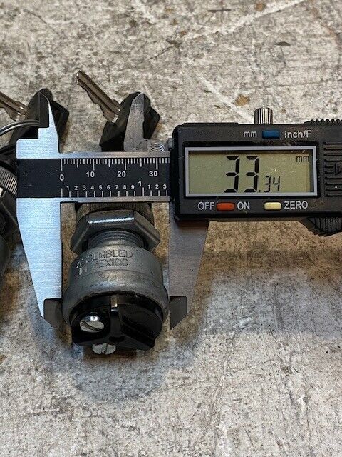 2 Quantity of Standard Ignition Switches 33mm OD 27mm End (2 Quantity)