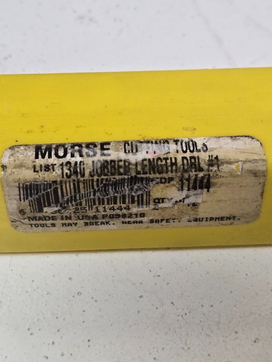 12 Quantity of Morse #1 Jobber Length Drill Bits 1340 | 11444 (12 Quantity)