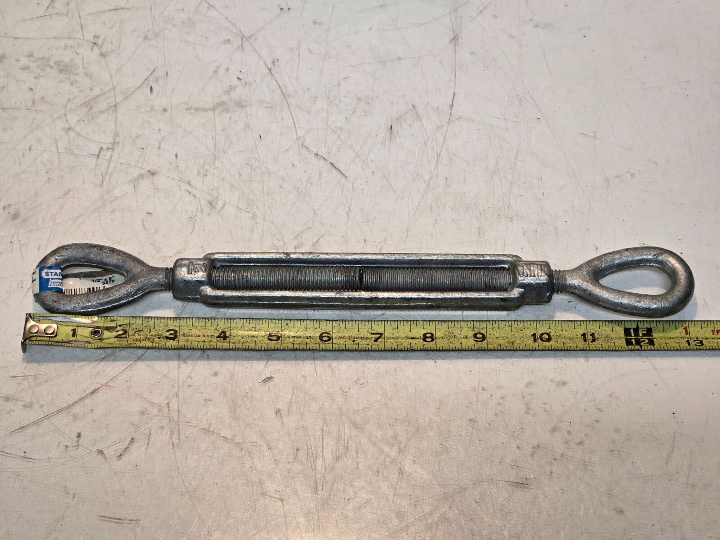 2 Quantity of Stanley National Hardware Turnbuckles N177-402 | 1/2"x6" (2 Qty)