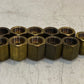 11 Qty of Double Female Hex Nut Connectors 23mm L 17mm Thread 23mm OD (11 Qty)