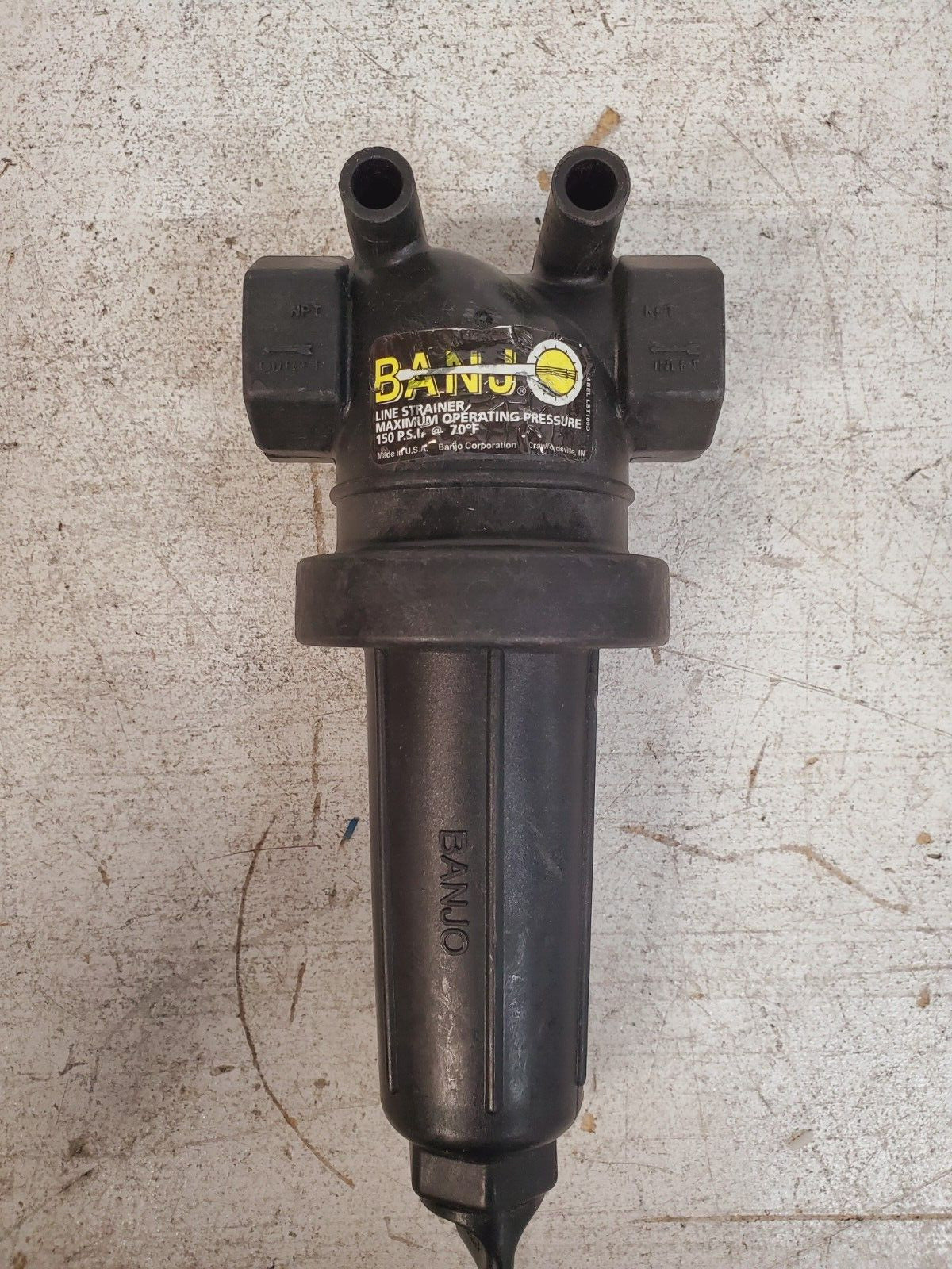 Banjo Manifold T-Line Strainer 12777 | 150PSI 70 Degree