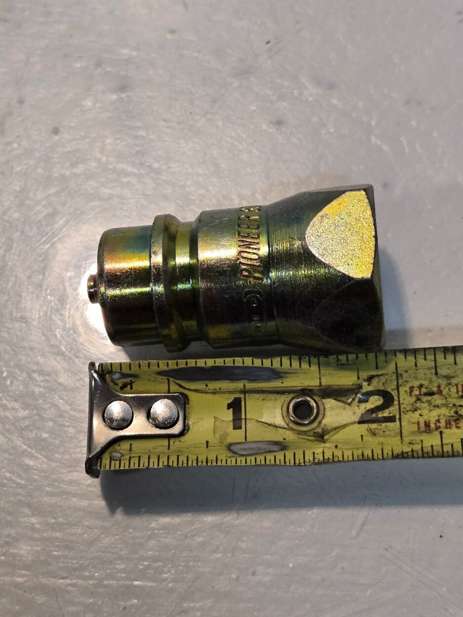 8 Quantity of Pioneer 8010-15P 1/2" Valved Hydraulic Nipples 3/4"-16 ORB (8 Qty)