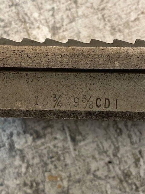 2 Quantity of Insert Tong Die 10-3/4 x 9-5/8 CDI | 10" Long 2-1/2" Wide (2 Qty)