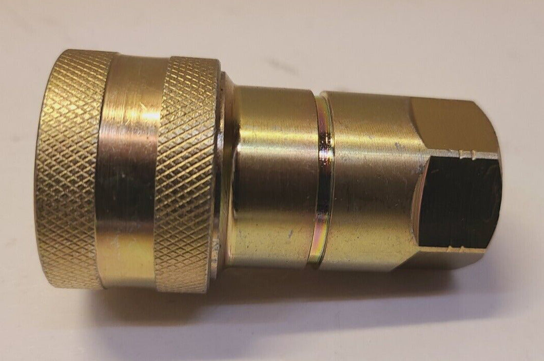 2 Quantity of Brass Hydraulic Quick Connect Hose Couplings 3/4" (2 Qty)