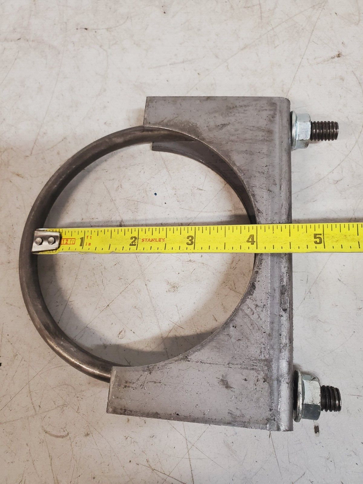 4 Quantity of 4" Steel Muffler Clamps (4 Qty)