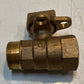 McDonald 300W Lockable Brass Curb Stop Ball Valve NL Shut Off Valve