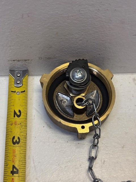 Heavy Duty Tethered Locking Fuel Tank Cap with Keys