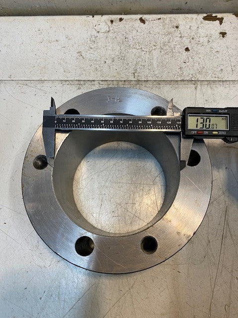 J-A Pneumatic Rotary Quick Collet Chuck 7-5/8" Dia. 3-1/8" Wide 130mm Bore