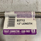 24 Qty of Fluidmaster B3T12 Toilet Connectors Braided Stainless Steel (24 Qty)