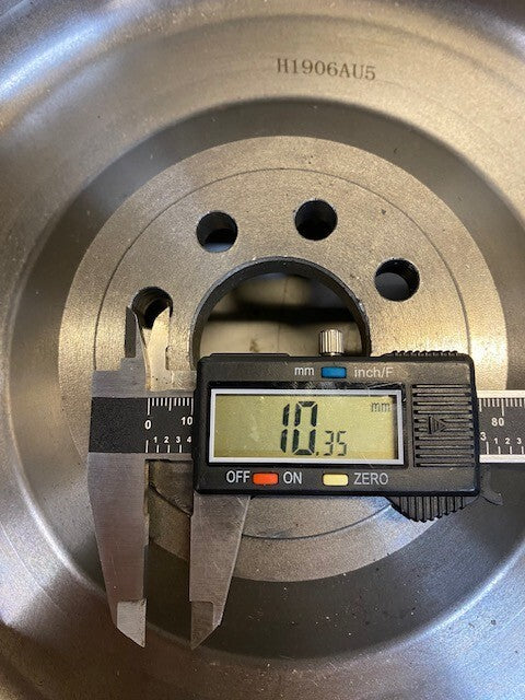 Flywheel 123-Teeth 8-Bolt 42mm-Bore H1906AU5 | 12-1/2" x 12-1/2" x 2-1/4"