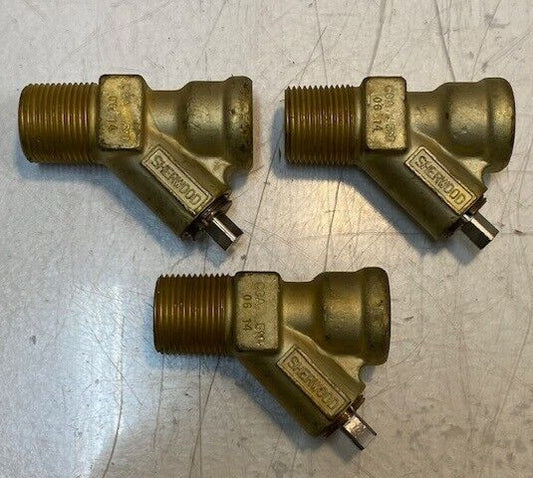 3 Quantity of Sherwood Valves CGA 510 06-14 | 27mm Thread 21mm ID (3 Quantity)