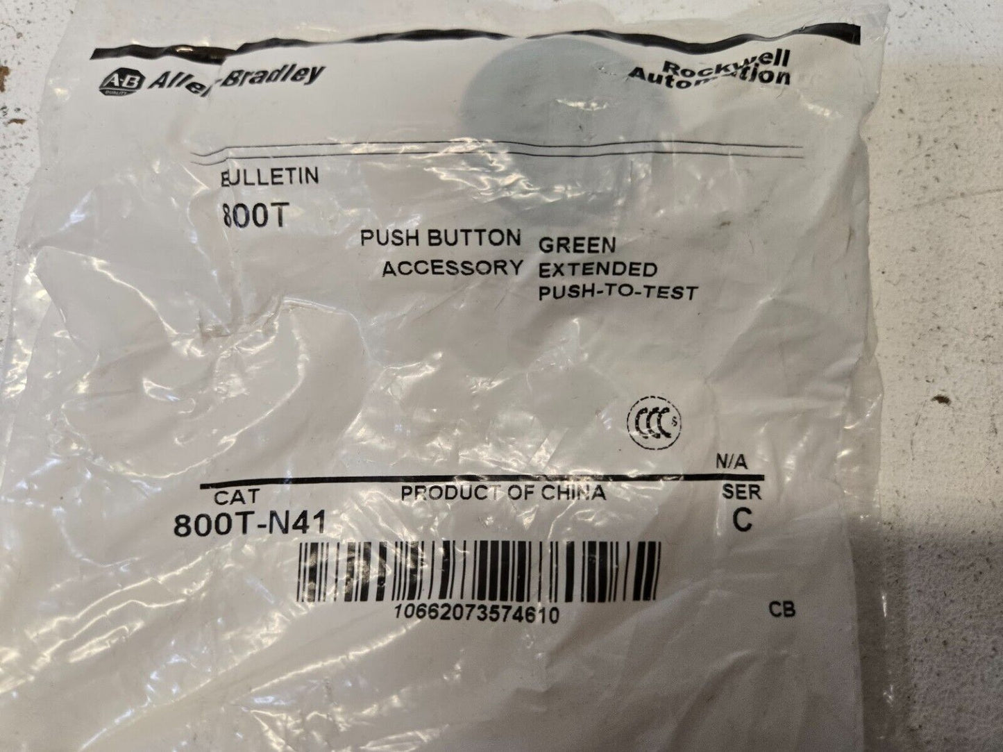 4 Quantity of Allen-Bradley 800T-N41 Pushbutton Caps 10662073574610 (4 Quantity)