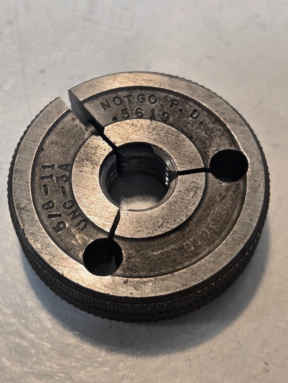 NoGo Thread Ring Gauge 5/8"-11 UNC-3A NOTGO P.D. .5619 | Saturn R 00625N SM1