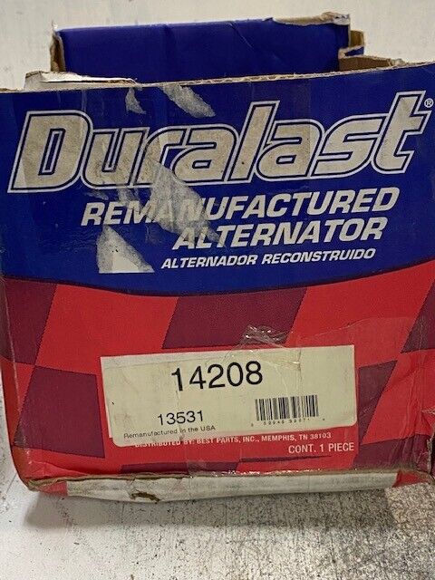 Duralast Remanufactured Alternator 14208, 13531