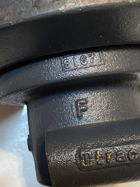 Trac Bottom Track Roller for Excavator 25622 | 13" Long 7-1/2" Dia. 18mm Holes