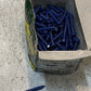 97 Qty of Dottie 1/4 x 1-3/4" Concrete Screw Anchors 14H134 Blue Finish (97 Qty)