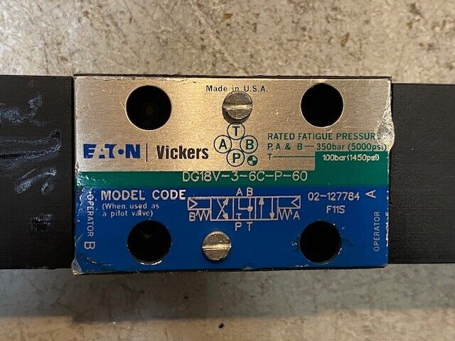 Vickers Eaton Hydraulic Directional Solenoid DG18V-3-6C-P-60