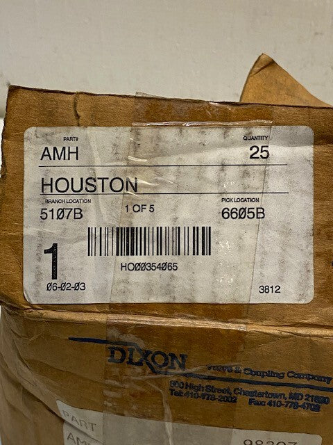 Box of 25 Dixon Air Hose End Fittings w/ Clips 98307 | 12mm Thread