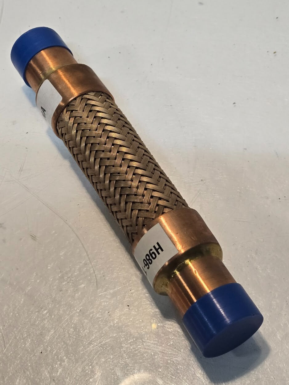 Bronze Hose and Braid H986-12627 | 7" Long with 1" Copper Sweat Ends