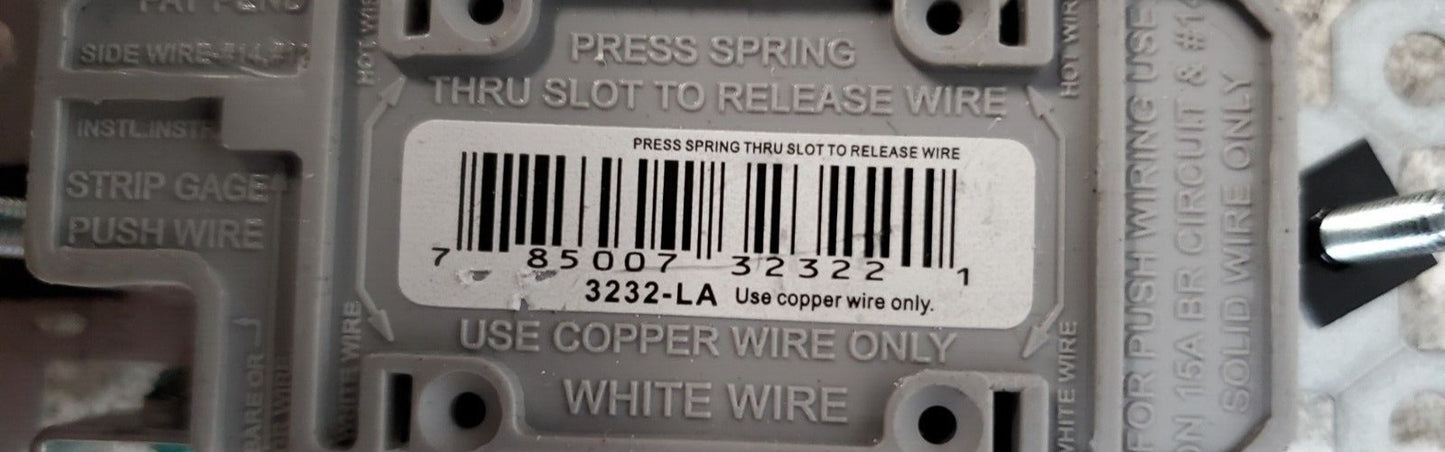 24 Qty P&S Duplex Receptacles 3232-I | 3232-LA | 3232-W 15A 125V (24 Qty)