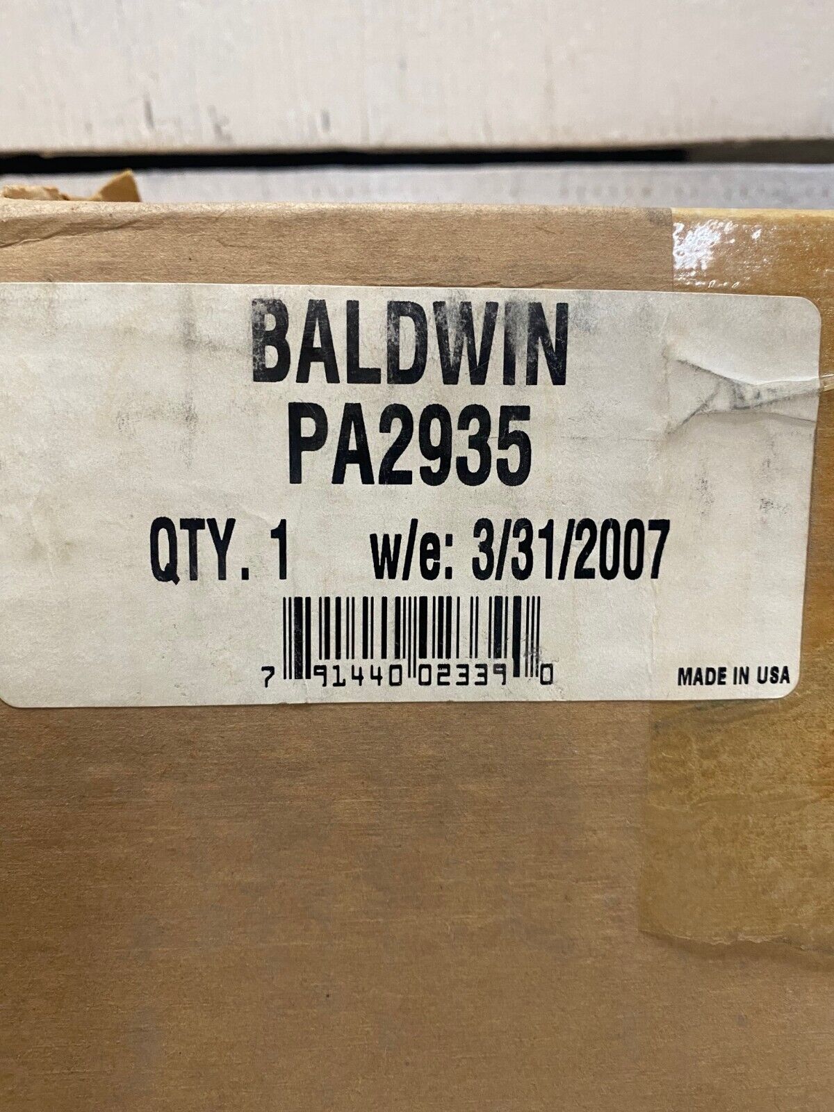 2 Baldwin PA2935 Panel Air Element (2 qty)