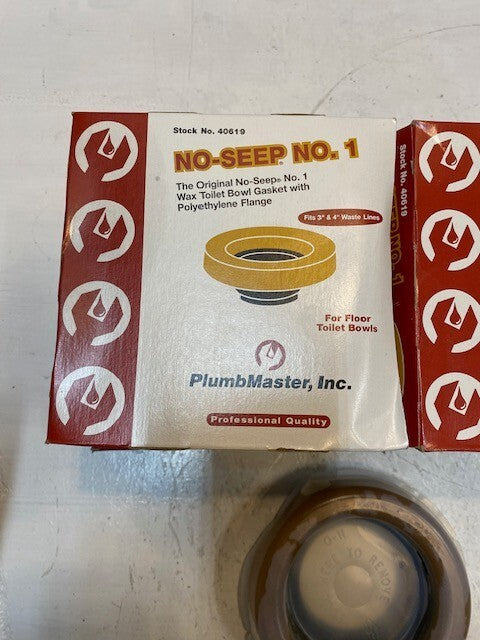 6 Quantity of Plumb Master No-Seep No.1 Fits 3" & 4" Waste Lines 40619 (6 Qty)