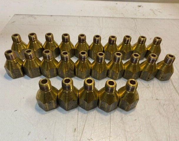 25 Quantity of Brass Air Hose Reducer Pipe Adapters 40mm H 13mm Thread (25 Qty)