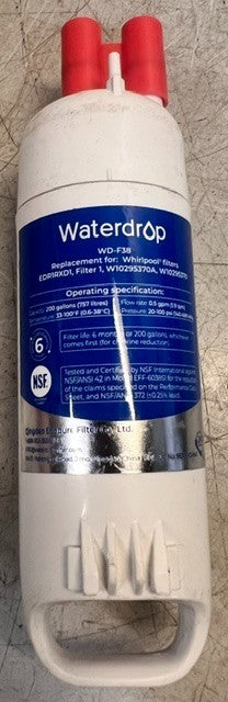 6 Quantity Waterdrop WD-F38 Refrigerator 200 Gallon Carbon Block Water Filters