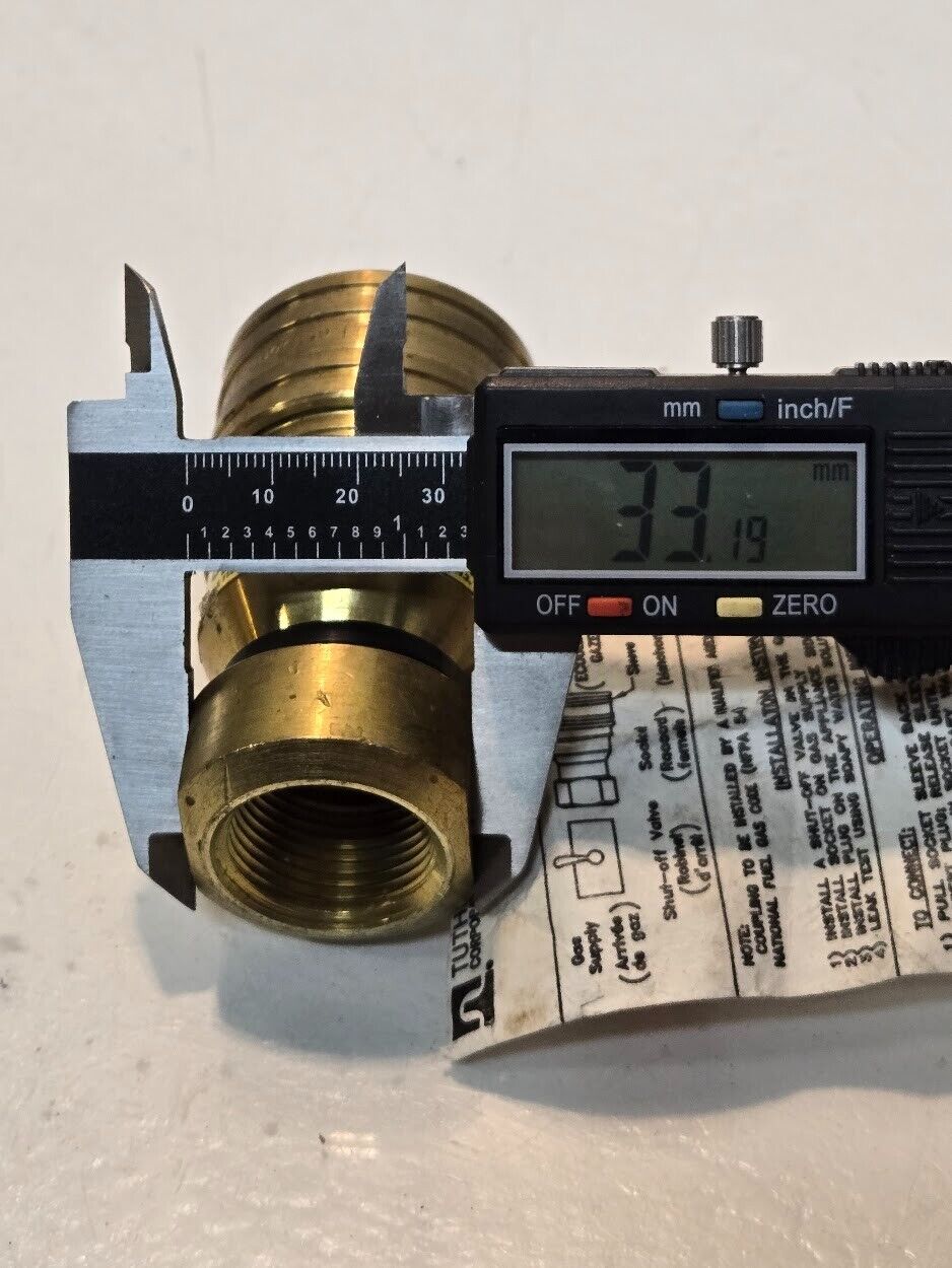 Dormont Mfg B-75-S Quick Disconnect Gas Valve | 9909 | 100-150B | REV_ 8/98