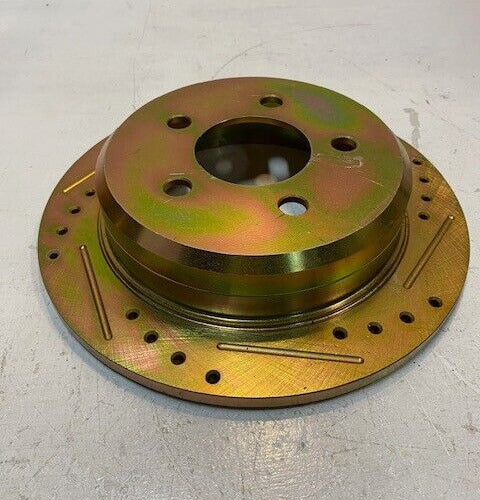 Gold Brake Disc Rotor Min Thk 9.5MM Max Dia 185.5MM 11-1/4" OD 71mm Bore