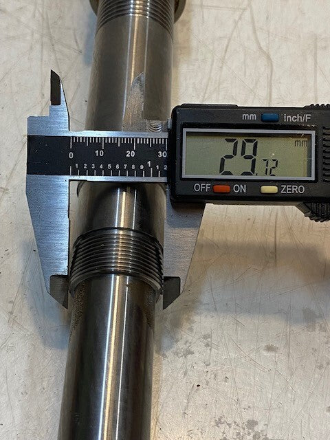 Ball Screw Actuator Assembly 18" L 20mm Thread 70mm OD 32mm Thread
